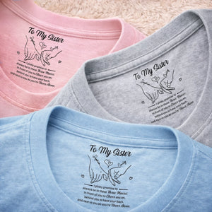 Custom Inside Neck Print T-Shirt - Personalized Best Friend Birthday Gifts For Women, Besties, Sisters, BFF - You’re My Forever Person