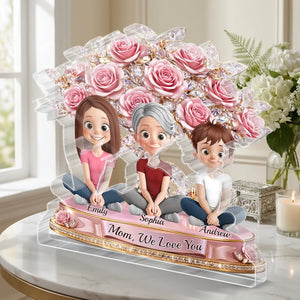 Custom Acrylic Plaque - Personalized Mother's Day Birthday Gifts For Mom - Big Love For The Best Mom