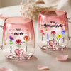 Custom Gradient Glass Mug - Personalized Birthday Gifts For Mom, Grandma - Always Mom, Now A Proud Grandma