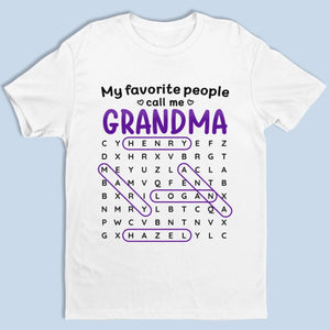 Custom Word Search Puzzle Unisex T-shirt, Premium T-shirt, Hoodie - Personalized Mother's Day Birthday Gifts For Mom, Grandma - The Best Title I’ve Ever Had