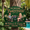 Custom Home Decor Wood Sign - Personalized Anniversary Wedding Gifts For Husband And Wife, Him And Her - Welcome To Our Happy Place