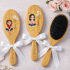 Custom Birth Month Flower Hair Brush - Personalized Thank You Birthday Gifts For Her, Friends, Sisters, Daughters, Mother, Bridesmaid - Always Side By Side