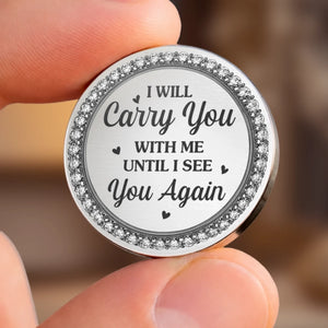 Custom Photo Pocket Hug - Personalized Memorial Sympathy Gifts For Loss Of Mom, Dad - Heaven Holds You