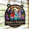 Custom Window Hanging Suncatcher Ornament - Personalized Mother's Day Birthday Gifts For Mom, Daughter - Forever Close, Forever Hers