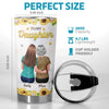 Custom Tumbler - Personalized Birthday Gifts For Daughter - Sunflower Love And Daughter Hugs
