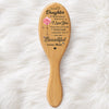 Custom Birth Month Flower Hair Brush - Personalized Thank You Graduation Birthday Gifts For Daughters, Mother - A Flower As Unique As You