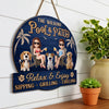 Custom Wood Sign - Personalized Anniversary Wedding Gifts For Husband And Wife, Dog Cat Lovers - Love Grows With Our Pets