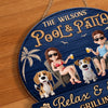 Custom Wood Sign - Personalized Anniversary Wedding Gifts For Husband And Wife, Dog Cat Lovers - Love Grows With Our Pets