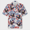 Custom Unisex Tropical Hawaiian Aloha Shirt - Personalized America 250th Anniversary Gifts For Women, Men - Freedom Feels Like Summer