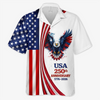 Custom Unisex Tropical Hawaiian Aloha Shirt - Personalized America 250th Anniversary Gifts For Women, Men - Made For Freedom And Sunshine