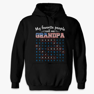 Custom Word Search Puzzle Unisex T-shirt, Premium T-shirt, Hoodie - Personalized Father's Day Birthday Gifts For Dad, Grandpa - Dad Love Never Fades