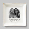 Custom Photo Jewelry Dish - Personalized Best Friend Birthday Gifts For Women, Besties, Sisters, BFF - Besties Through Every Era