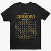 Custom Word Search Puzzle Unisex T-shirt, Premium T-shirt, Hoodie - Personalized Father's Day Birthday Gifts For Dad, Grandpa - Dad You Are Our Hero