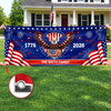 Custom Horizontal Banner - Personalized America 250th Anniversary Gifts For Mom, Dad, Brother, Sister, Kids - Family Together Always