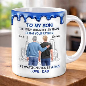 Custom 3D Inflated Effect Printed Mug - Personalized Birthday Gifts For Son - Always Be My Little Boy