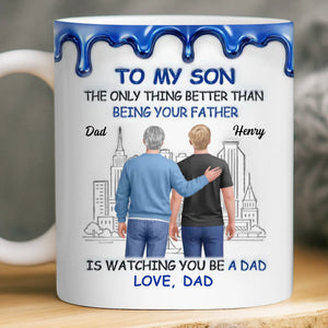 Custom 3D Inflated Effect Printed Mug - Personalized Birthday Gifts For Son - Always Be My Little Boy