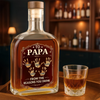 Custom Liquor Decanter - Personalized Father's Day Birthday Gifts For Dad, Grandpa - Dad Makes Life Better