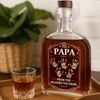 Custom Liquor Decanter - Personalized Father's Day Birthday Gifts For Dad, Grandpa - Dad Makes Life Better