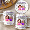 Custom 3D Inflated Effect Printed Mug And Coaster Set - Personalized Mother's Day Birthday Gifts For Daughter - First My Mom, Now My Bestie