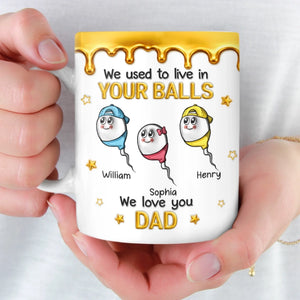 Custom 3D Inflated Effect Printed Mug - Personalized Funny Father's Day Birthday Gifts For Dad - My First Hero