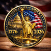 Commemorative Keepsake Coin - America 250th Anniversary Gifts For Women, Men - United By Courage, Bound By Honor