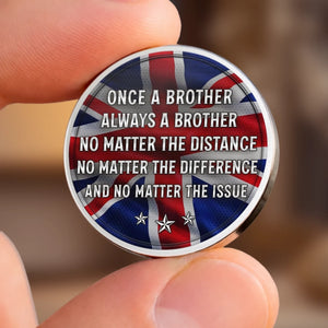 Custom Pocket Hug - Personalized Birthday Gifts For Brother - Unbreakable Brothers No Matter The Issue