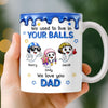 Custom 3D Inflated Effect Printed Mug - Personalized Funny Father's Day Birthday Gifts For Dad - Thank You For Being Our Rock