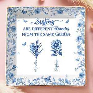 Custom Full-Print Jewelry Dish - Personalized Best Friend Birthday Gifts For Women, Besties, Sisters, BFF - A Garden Called Sisterhood