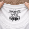 Custom Inside Neck Print T-Shirt - Personalized Birthday Gifts For Daughter - Loved Beyond Words