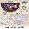 Custom Non-Pleated Fan Flag - Personalized America 250th Anniversary Gifts For Mom, Dad, Brother, Sister, Kids - Welcome To Our American Home