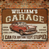 Custom Home Decor Metal Sign - Personalized Father's Day Birthday Gifts For Men, Man Cave, Dad, Grandpa - My Garage, My Rules