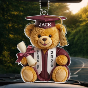 Custom Acrylic Car Ornament - Personalized Graduation Gifts For Him, Her - A New Chapter Begins