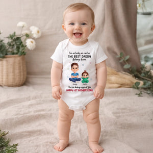 Custom Baby Onesie - Personalized Baby Shower, Gender Reveal Gifts For New Moms, New Dads, New Parents - Tiny Hands, Big Love