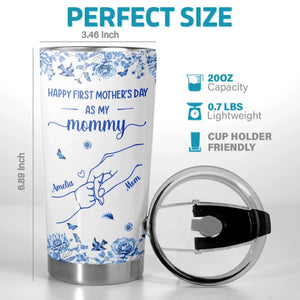 Custom Tumbler - Personalized Mother's Day, Baby Shower, Gender Reveal Gifts For New Moms, Wife, Daughter - The Beginning Of Mommy Magic