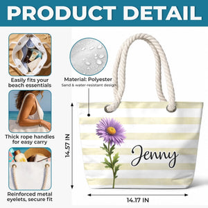 Custom Beach Bag - Personalized Summer Vacation And Travel Gifts For Best Friends, Family - Beach Days, Best Days