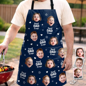 Custom Photo Apron With Pocket - Personalized Father's Day Birthday Gifts For Dad, Grandpa - Loved By Many Hearts