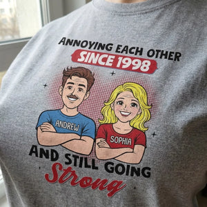 Custom Unisex T-shirt, Premium T-shirt, Hoodie - Personalized Anniversary Wedding Gifts For Husband And Wife, Him And Her - Side By Side Feels Good