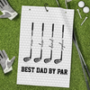 Custom Golf Towel - Personalized Father's Day Birthday Golf Gifts For Dad, Grandpa - Swing, Smile, Repeat