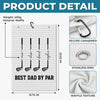 Custom Golf Towel - Personalized Father's Day Birthday Golf Gifts For Dad, Grandpa - Swing, Smile, Repeat