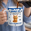 Custom 3D Inflated Effect Printed Mug - Personalized Father's Day Birthday Gifts For Dog Cat Lovers, Dog Dad And Mom, Cat Owners - Fueled By Pet Love