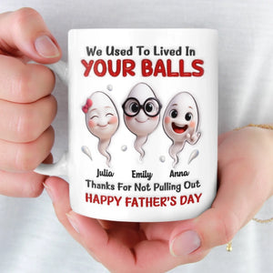 Custom 3D Inflated Effect Printed Mug - Personalized Father's Day Birthday Gifts For Dad - Thank You For Everything Dad