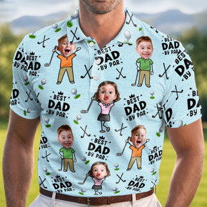Custom Photo All Over Print Polo Shirt - Personalized Father's Day Birthday Golf Gifts For Dad, Grandpa - Every Round Is A New Opportunity