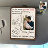Custom Photo Car Visor Clip - Personalized Father's Day, Baby Shower, Gender Reveal Gifts For New Dads, New Grandpas - Cherish Every Drive