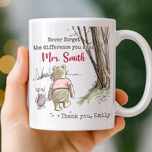 Custom 3D Inflated Effect Printed Mug - Personalized Graduation Gifts For Teachers - Big Impact, Tiny Note