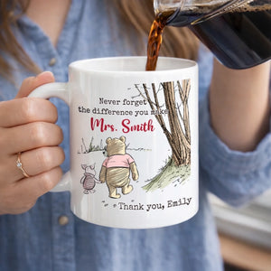 Custom 3D Inflated Effect Printed Mug - Personalized Graduation Gifts For Teachers - Big Impact, Tiny Note