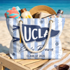 Custom Beach Bag - Personalized Summer Vacation And Travel, Graduation Gifts For Him, Her - Poolside Campus Pride