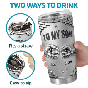 Custom Tumbler - Personalized Birthday Gifts For Son - For The Son Who Means Everything