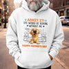 Custom Unisex T-shirt, Premium T-shirt, Hoodie - Personalized Father's Day Gifts For Dog Cat Lovers, Dog Dad And Mom, Cat Owners - Happiness Comes With Four Paws