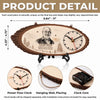 Custom Photo Rustic Wooden Clock - Personalized - Memorial Sympathy Gifts For Loss Of Mom, Dad - Forever Remembered, Forever Loved