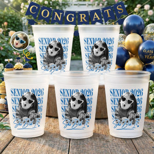 Custom Photo Graduation Cups - Personalized Graduation Gifts For Him, Her - She Came, She Slayed, She Graduated
